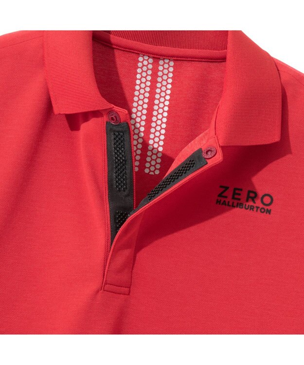 ZERO HALLIBURTON フライフロント 鹿の子 ポロシャツ 82831 W4S1a レディースゴルフ ブラック