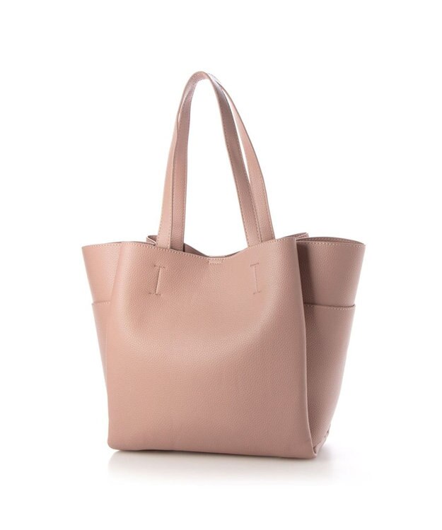 LA BAGAGERIE 【MONICA】収納いっぱいA4トート ダークピンク