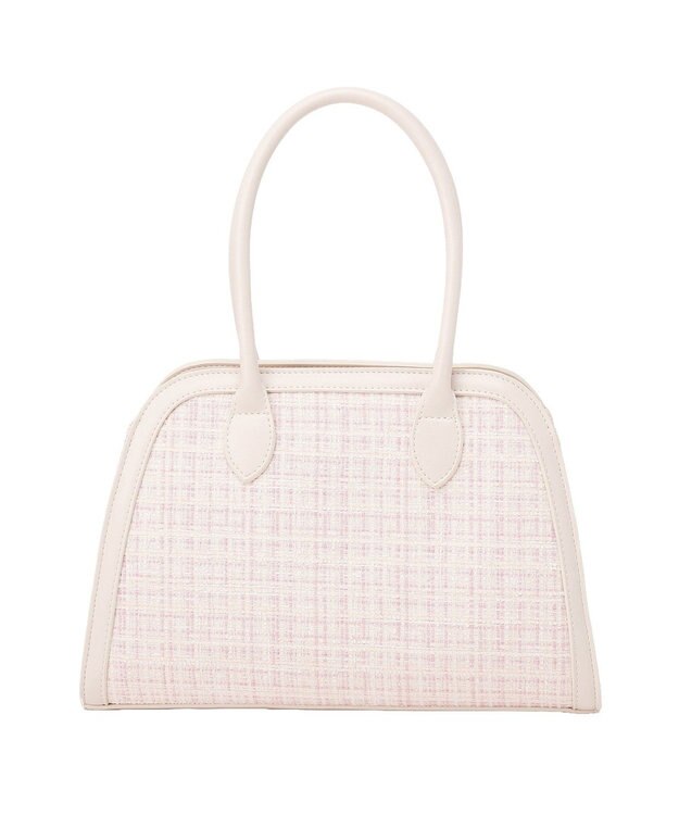 Maison de FLEUR チャーム付きツイード2Wayバッグ Light Pink
