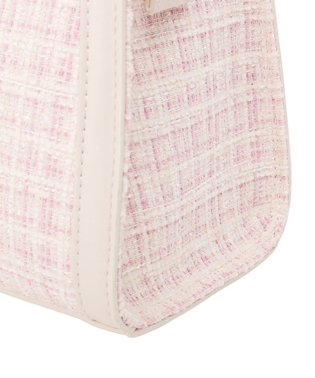 Maison de FLEUR チャーム付きツイード2Wayバッグ Light Pink