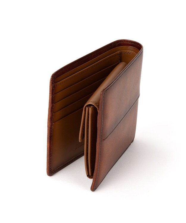 ACE BAGS & LUGGAGE LO HOMME PRESSE アルカイックAC 本革 小銭入れつき二つ折り財布 71895 ロ・オム・プレッセ ブラウン