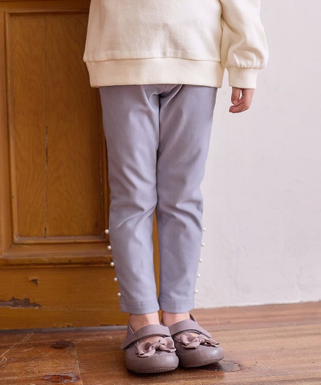 ANY KIDS 7days ドリームストレッチ 裏起毛 パンツ サックスブルー