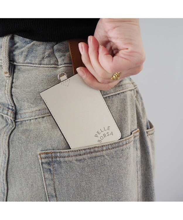PELLE BORSA ICカードケース Very Goods ベリーグッズ 7208 アイボリー