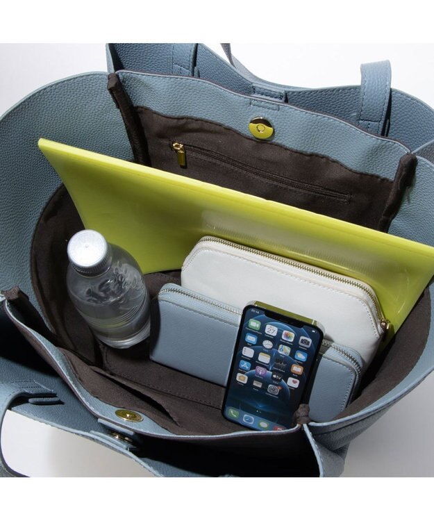 LA BAGAGERIE 【MONICA】収納いっぱいA4トート ダークブルー