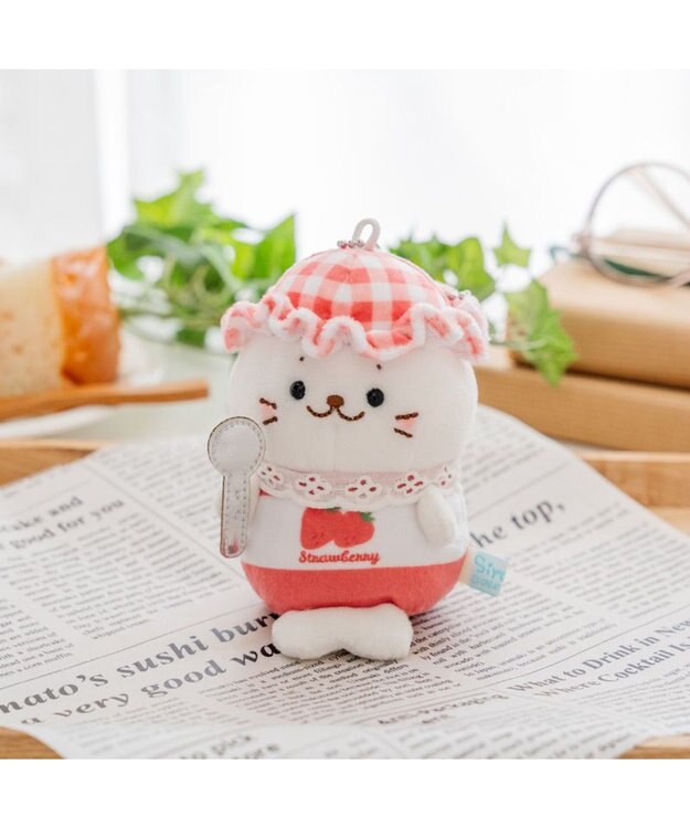 Mother garden しろたん ジャムキーホルダー 《いちごしろたん》 単品 いちごしろたん