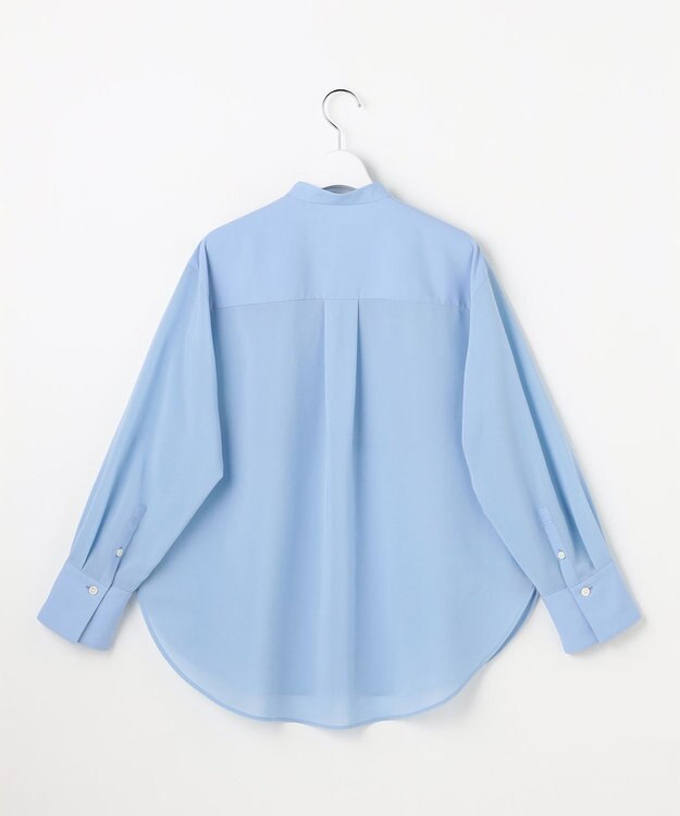 自由区 L シアー ブラウス サックス