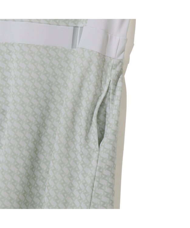 ZERO HALLIBURTON モノグラム柄ノースリーブワンピース ZHG-W6S7b 85221 ホワイト