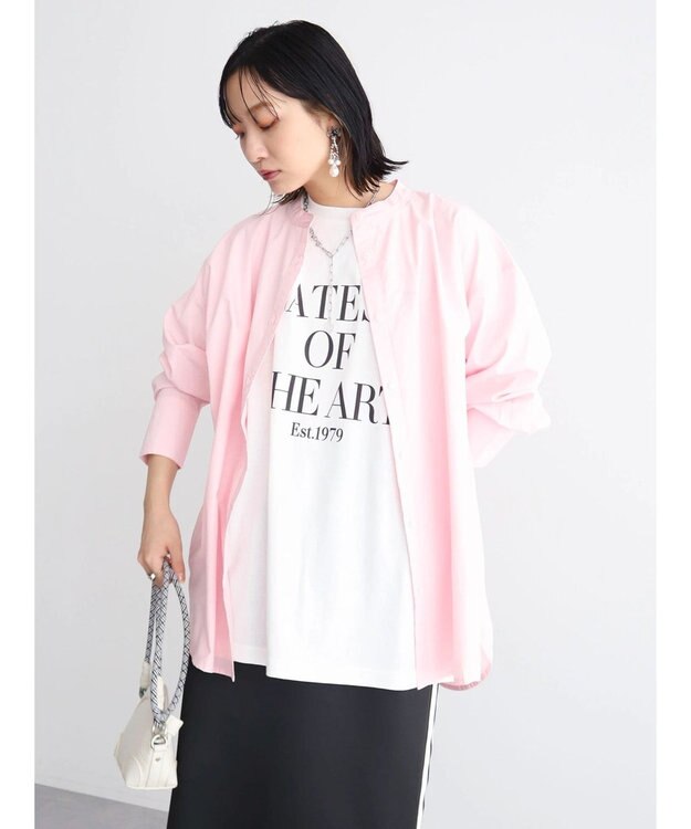 Green Parks ロゴ半袖チュニック Off White