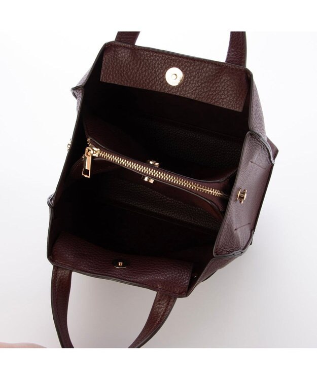 UNBILLION カシュカシュ cachecache / スクエア2wayミニバッグ ワイン