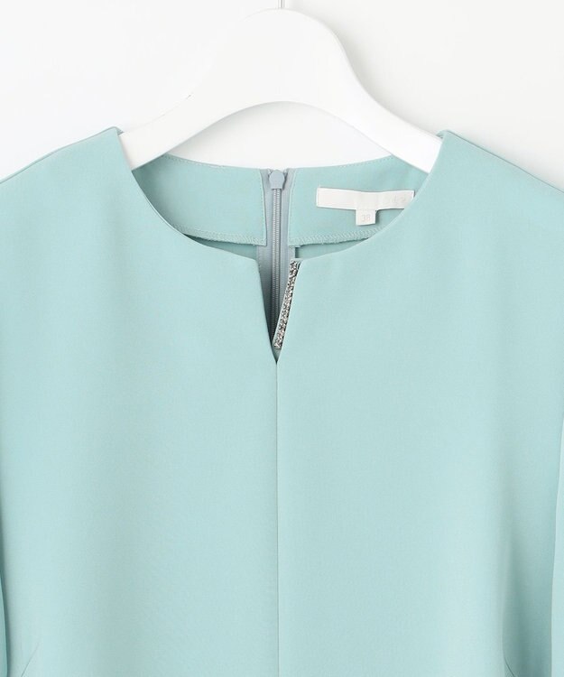 自由区 L 【セットアップ対応・洗える】トリアセダブルクロス ブラウス メンソール系