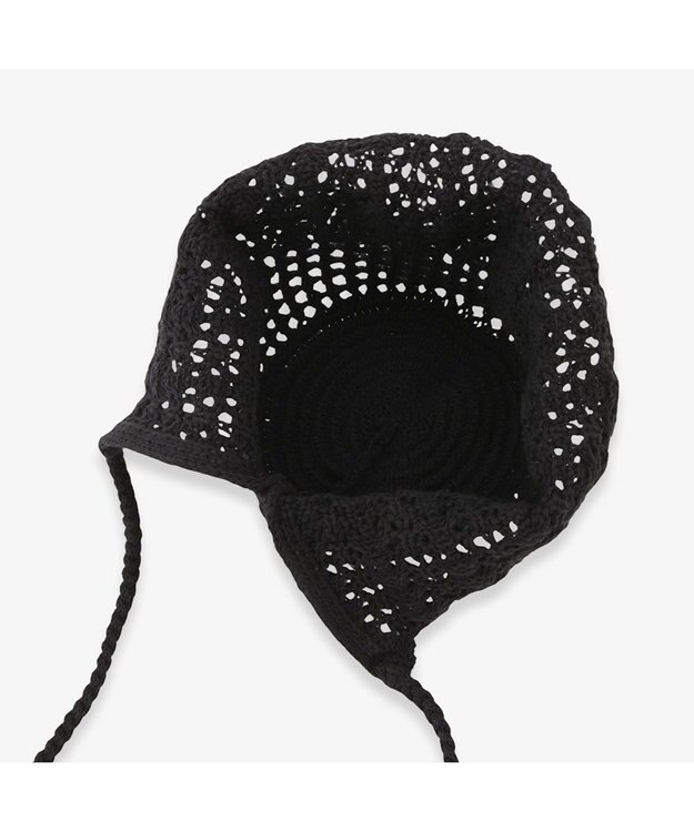 林八百吉商店 un chapeau ニットボンネット ブラック