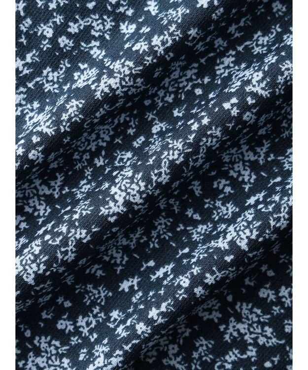 earth music&ecology 小花柄Ｖネックワンピース Navy
