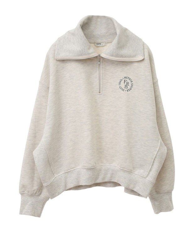 earth music&ecology ハーフＺＩＰプルオーバー Oatmeal