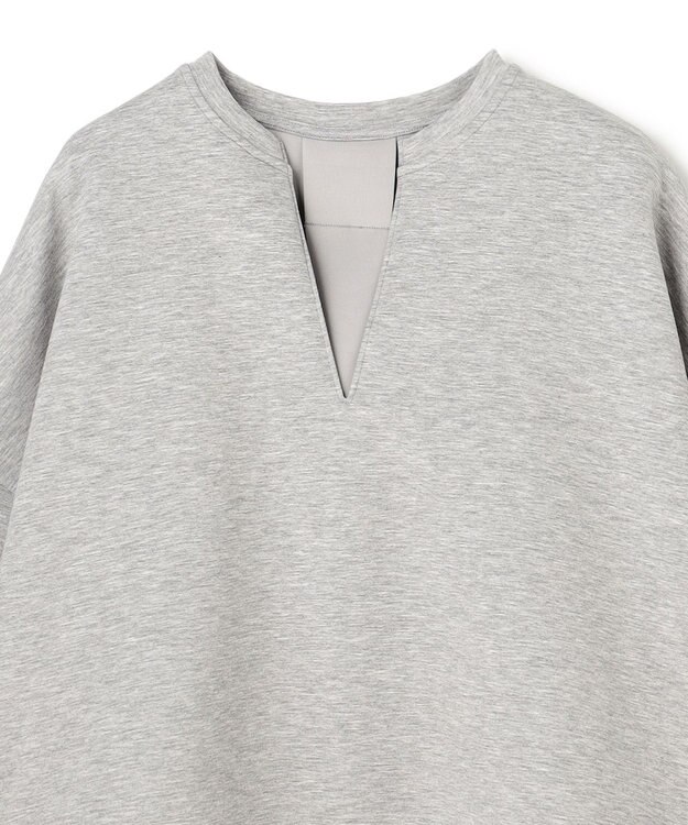 UNFILO BEAUTY FORM JERSEY キーネック トップス TOPグレー