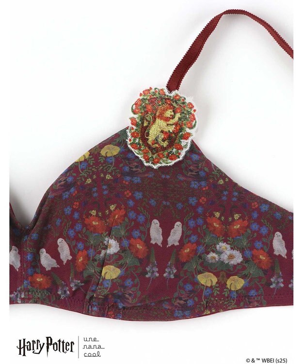 une nana cool 【ハリー・ポッターコラボ】364 シンプル ノンワイヤーブラ レッド