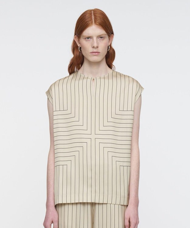 JOSEPH ジオメトリック アニメーション　ブラウス Affogato / Black