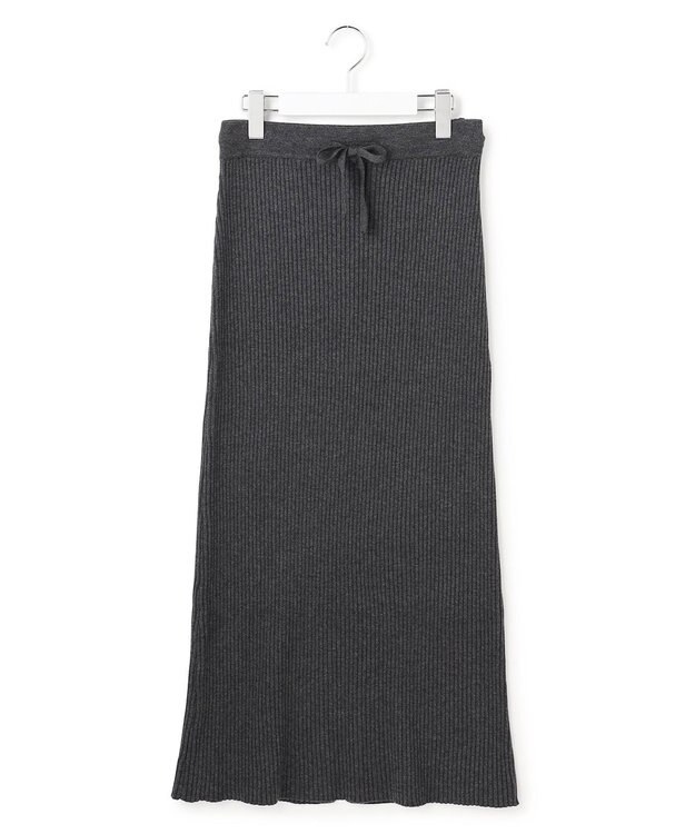 J.PRESS YORK STREET 【WOMEN】リブニット タイトスカート グレー系