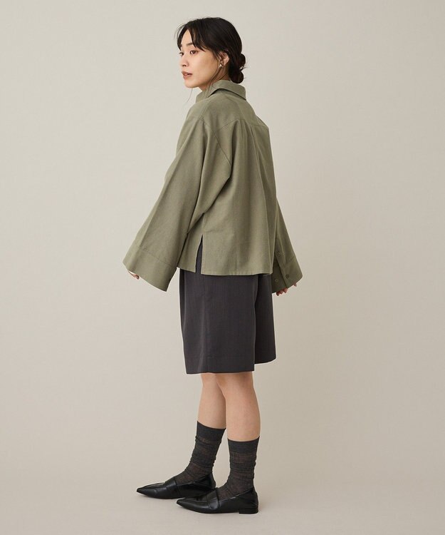 CRAFT STANDARD BOUTIQUE ウエストコードハーフパンツ Gray