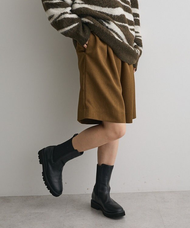 CRAFT STANDARD BOUTIQUE ウエストコードハーフパンツ Brown