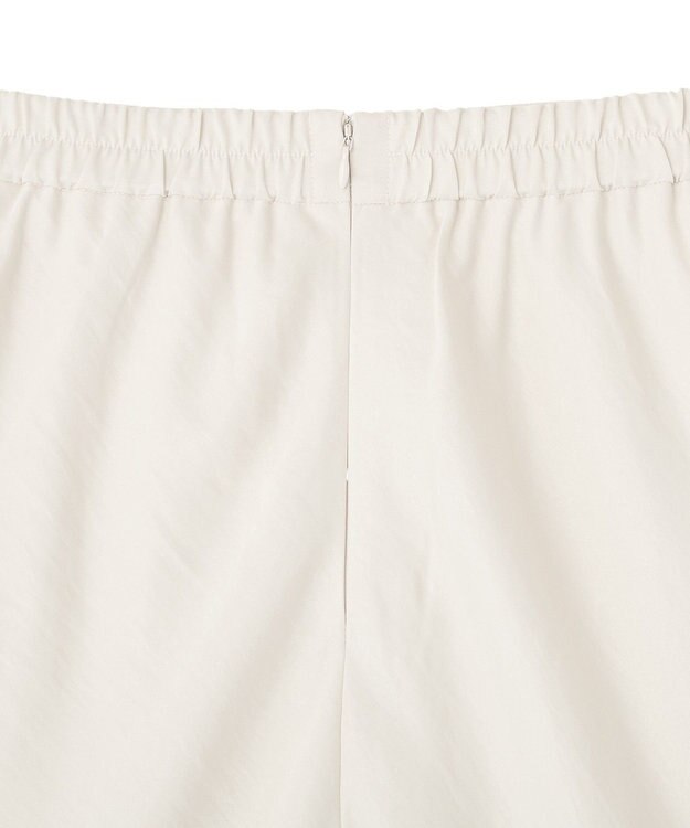 Green Parks 光沢サテンナロースカート Ivory