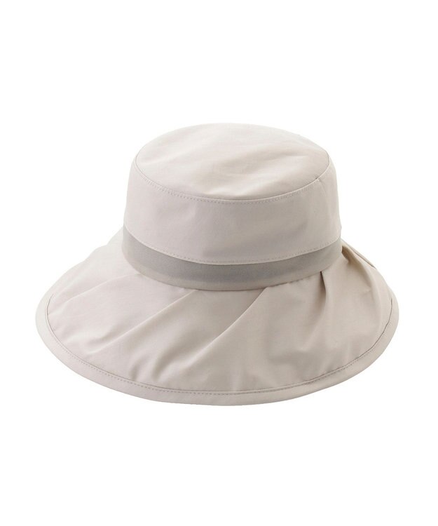 MOONBAT 【遮光100％/遮熱/UV】HIROKO KOSHINO(ヒロコ コシノ)遮光シアー カサブランカ 帽子 ゆったりMサイズ 手洗い可能/サイズ調整可能/日本製 ベージュ
