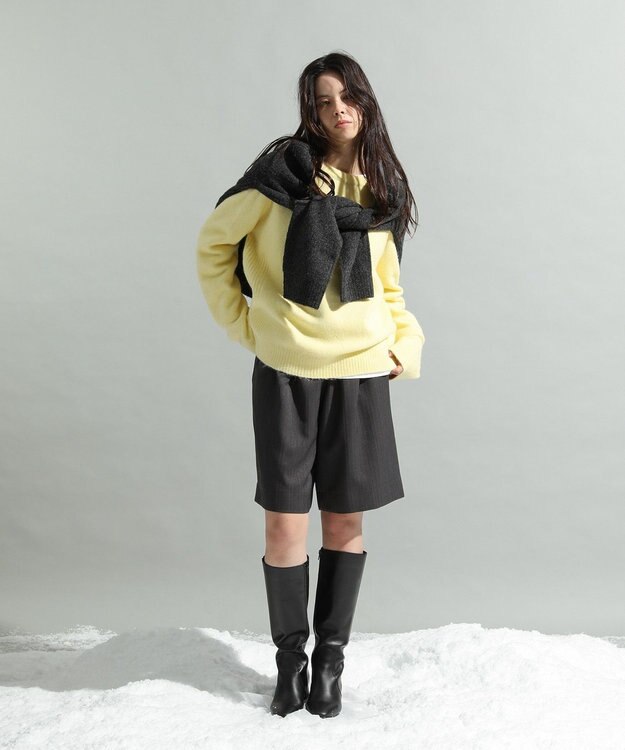 CRAFT STANDARD BOUTIQUE ウエストコードハーフパンツ Gray