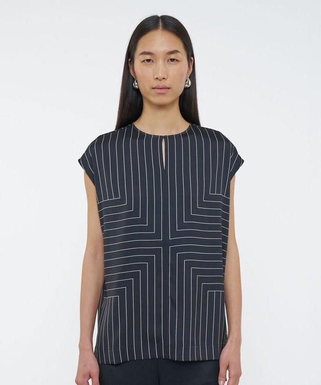 JOSEPH ジオメトリック アニメーション　ブラウス Black / Affogato