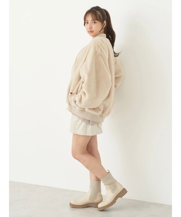 earth music&ecology リバーシブルＭＡー１ Ivory