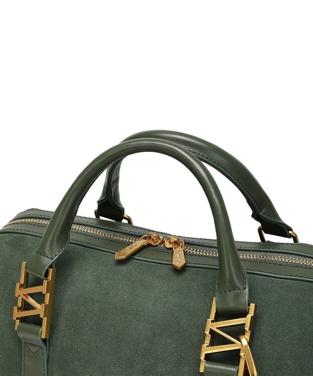 style code 【VerdeVari/ヴェルデヴァリ】スエードボストンバッグ ダークグリーン