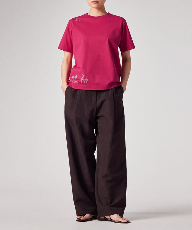 Paul Smith ドローイングモチーフ Tシャツ ローズ