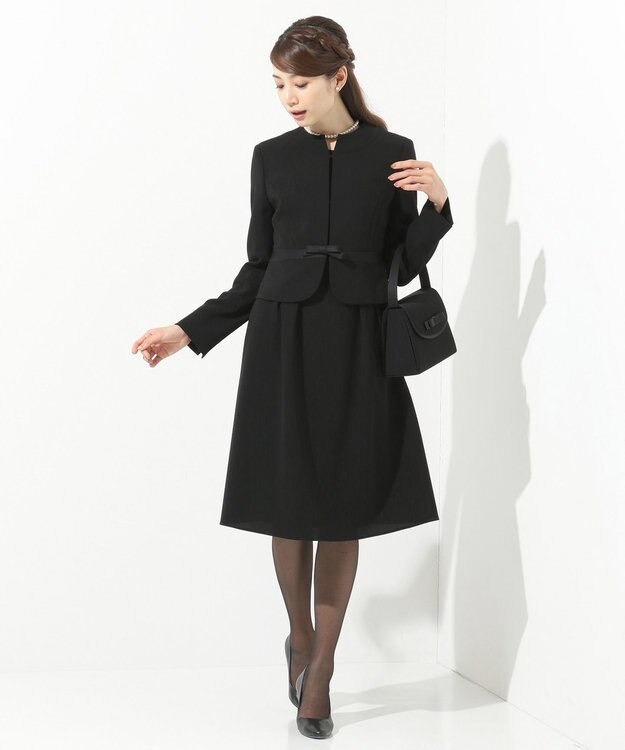 組曲 NOIR ガーシュストレッチバーズアイ ブラック系