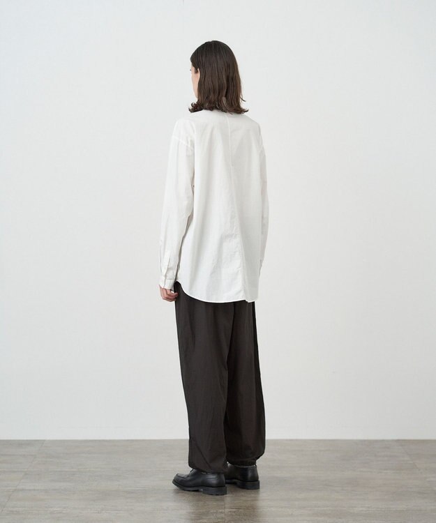 ATON SUVIN BROAD | ウォッシュドシャツ - UNISEX WHITE