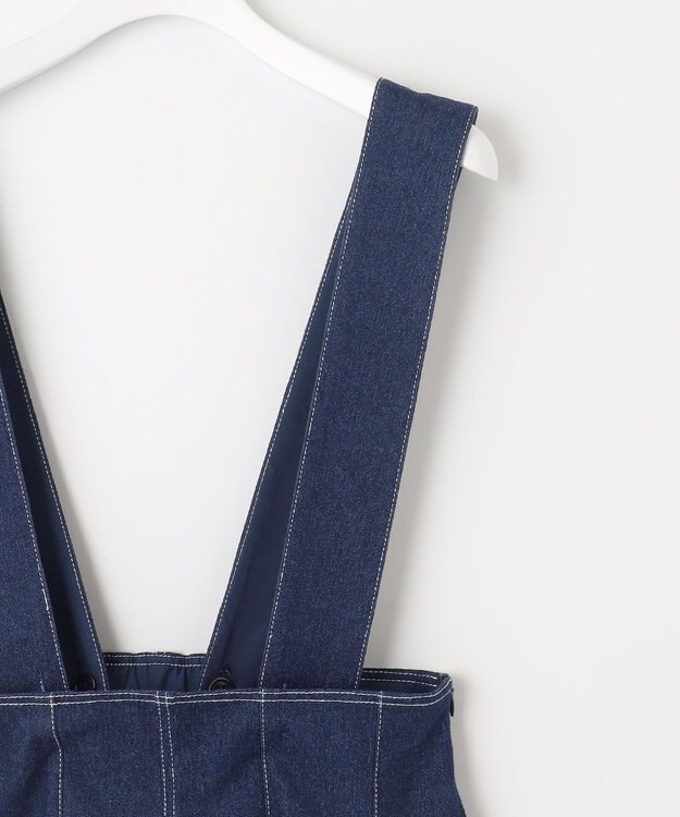 Feroux 【2WAY】ハイウエストデニム パンツ ネイビー系