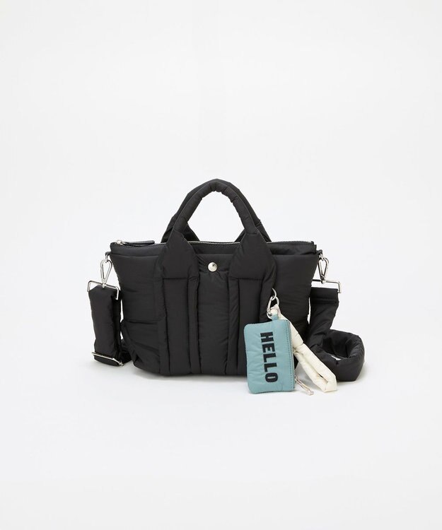 Breath TOPKAPI】パフィング 2way ミニ トートバッグ チャーム付き