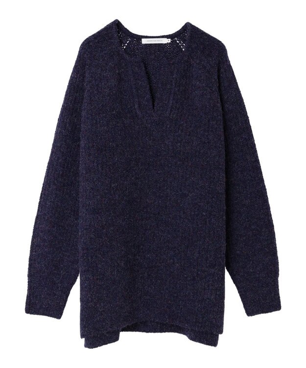 AMERICAN HOLIC ミックスヤーンカフタンニットプルオーバー Purple
