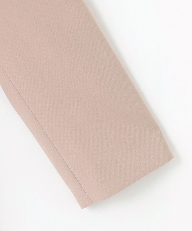 23区 L 【エステータ】コットンダブルクロス ノーカラージャケット グレージュ系