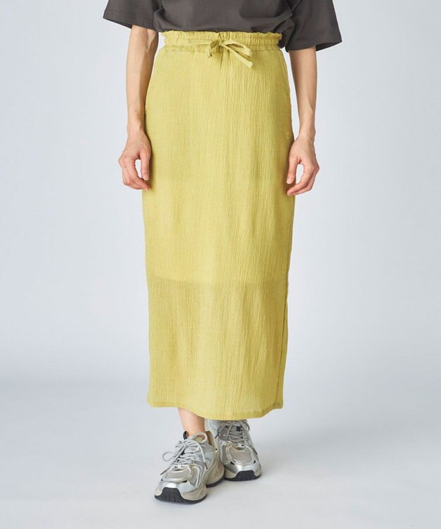 OP／FILA 【Ocean Pacific】水陸両用ロングスカート イエロー