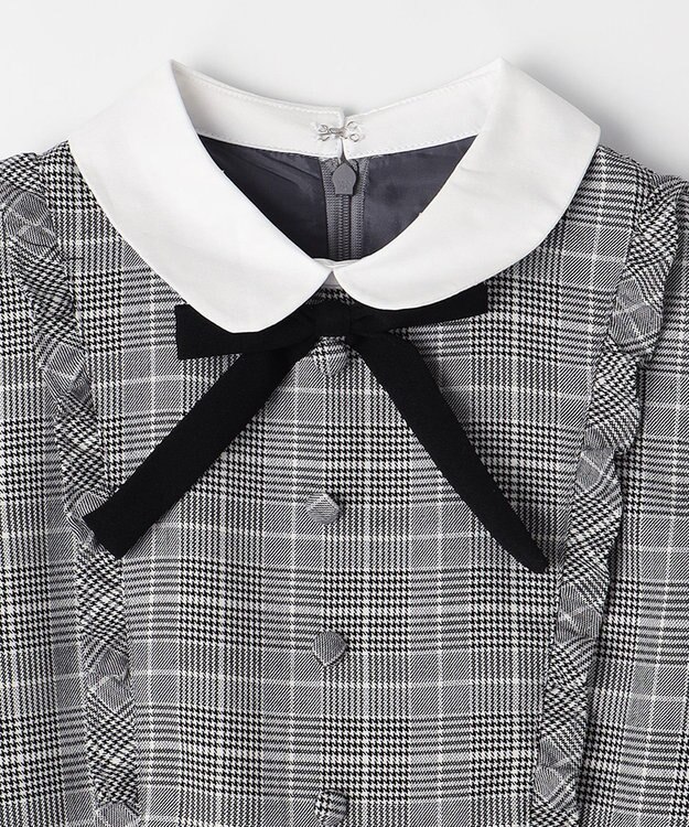 ANY KIDS 長袖 ワンピース グレンチェック