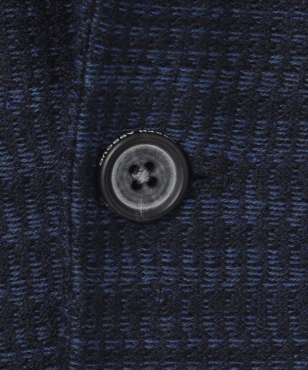 JOSEPH ABBOUD 【驚きの軽量ウール】KARLKARL チェック柄 ニットジャケット ダルブルー系4