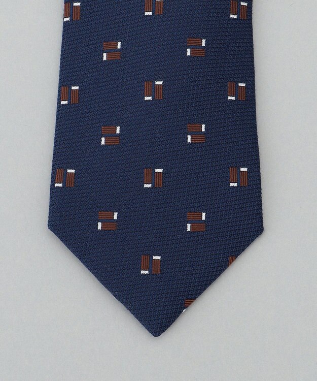 GOTAIRIKU 日本縫製/オリジナル柄【Fermo Fossati】ネクタイ_小紋柄 ネイビー系8