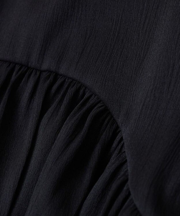 Green Parks ２ＷＡＹ　シアーギャザーチュニック Black