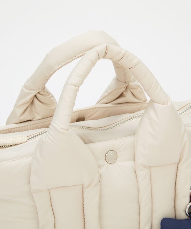 TOPKAPI 【Breath TOPKAPI】パフィング 2way ミニ トートバッグ チャーム付き クリーム