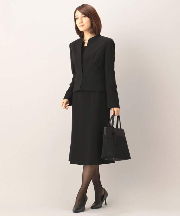 自由区 FORMAL 【日本製】米沢織 あおり式トート ブラック系