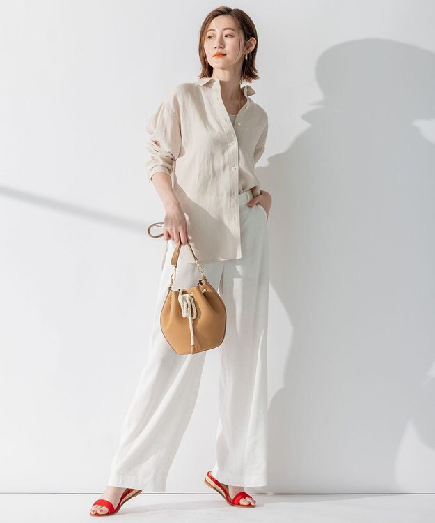 23区 【CLASSY.6月号掲載】ロープバケツ バッグ キャメル系