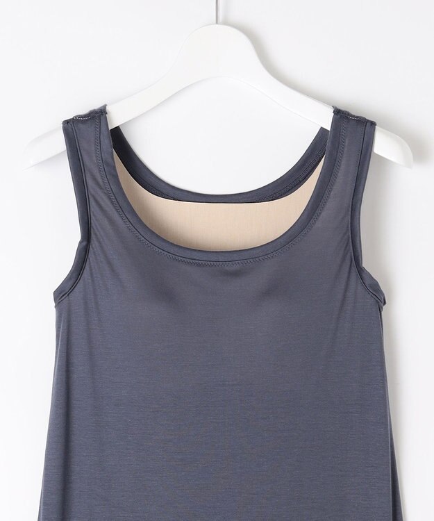 自由区 S 【ワコールコラボ】【カタログ掲載・洗える】レーシーニット ドレス ネイビー