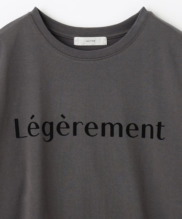 ANY L アソートロゴ長袖Ｔシャツ チャコール