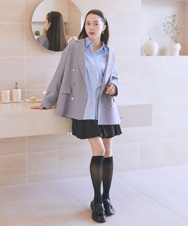 earth music&ecology 【軽量/厚底】スニーカーローファー Black