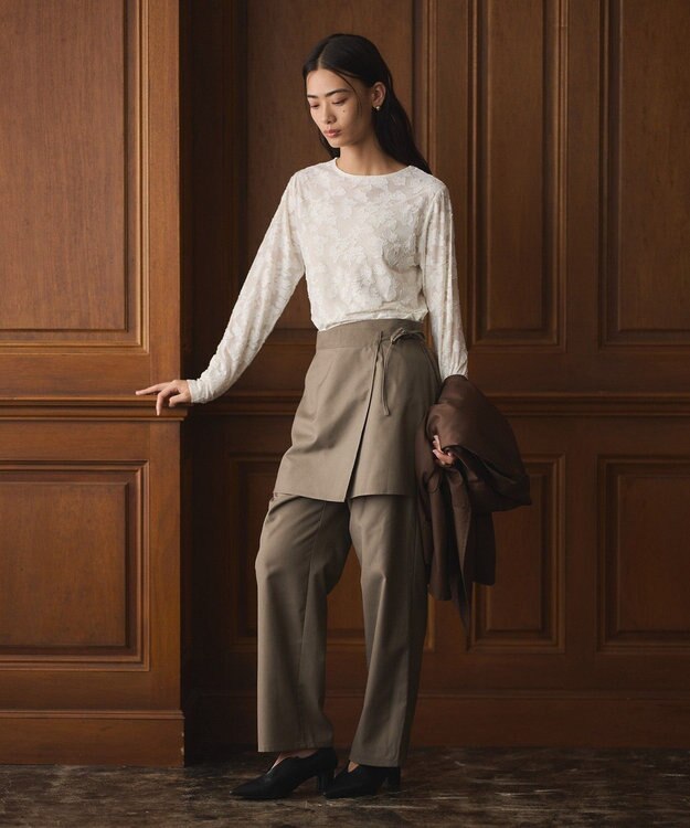 CRAFT STANDARD BOUTIQUE シアージャカードロンTEE Off White