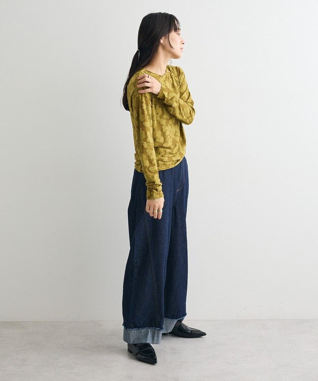 CRAFT STANDARD BOUTIQUE シアージャカードロンTEE Khaki