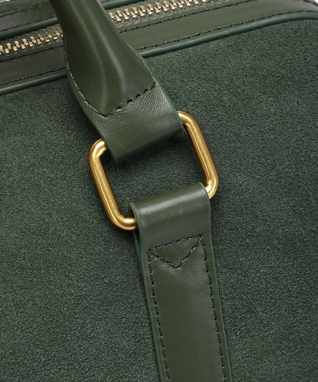 style code 【VerdeVari/ヴェルデヴァリ】スエードボストンバッグ ダークグリーン